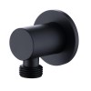 Black Dual Outlet Wall Mounted Thermostatic Mixer Shower with Hand Shower - Arissa