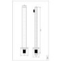 Grade A1 - Black Dual Outlet Wall Mounted  Thermostatic Mixer Shower with Hand Shower - Zana