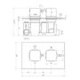 GRADE A1 - Zana Matt Black Dual Control Square Concealed Valve - 1 Outlet