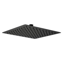 GRADE A1 - Zana Matt Black 250mm Slim Square Shower Head GRADE A1 - Zana Matt Black 250mm Slim Square Shower Head