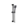 Grade A1 - Black Dual Outlet Wall Mounted  Thermostatic Mixer Shower with Hand Shower - Zana