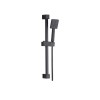 Black Dual Outlet Wall Mounted  Thermostatic Mixer Shower with Hand Shower - Zana
