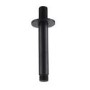 Grade A1 - Black 250mm Slim Round Shower Head and Ceiling Arm - Arissa