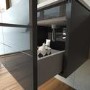 600mm Anthracite Wall Hung Vanity Unit with Basin - Toledo