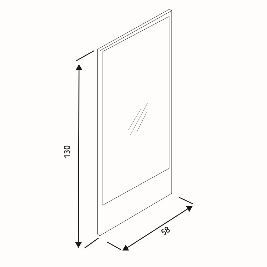 Grade A1 - 600mm Grey Wall Hung Countertop Vanity Unit with Basin and Mirror - Nerja