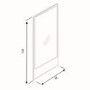 Grade A1 - 600mm Grey Wall Hung Countertop Vanity Unit with Basin and Mirror - Nerja
