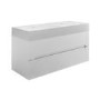 Grade A2 - 1200mm White Wall Hung Double Vanity Unit with Basin - Morella