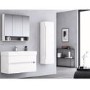 Grade A1 - 800mm Matt White Wall Hung Basin Vanity Unit - Morella