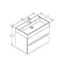 Grade A1 - 800mm Matt White Wall Hung Basin Vanity Unit - Morella