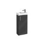 Vanity Unit with Basin White and Close Coupled Cloakroom Suite - Cranbrook