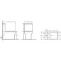 Vanity Unit with Basin White and Close Coupled Cloakroom Suite - Cranbrook