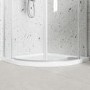 800mm Frameless Quadrant Shower Enclosure with Shower Tray - Aquila 