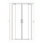 800mm Frameless Quadrant Shower Enclosure - Aquila