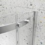Chrome 8mm Glass Frameless Quadrant Shower Enclosure 900mm - Aquila