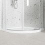 Chrome 8mm Glass Frameless Quadrant Shower Enclosure 900mm - Aquila