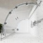 Chrome 8mm Glass Frameless Quadrant Shower Enclosure 900mm - Aquila