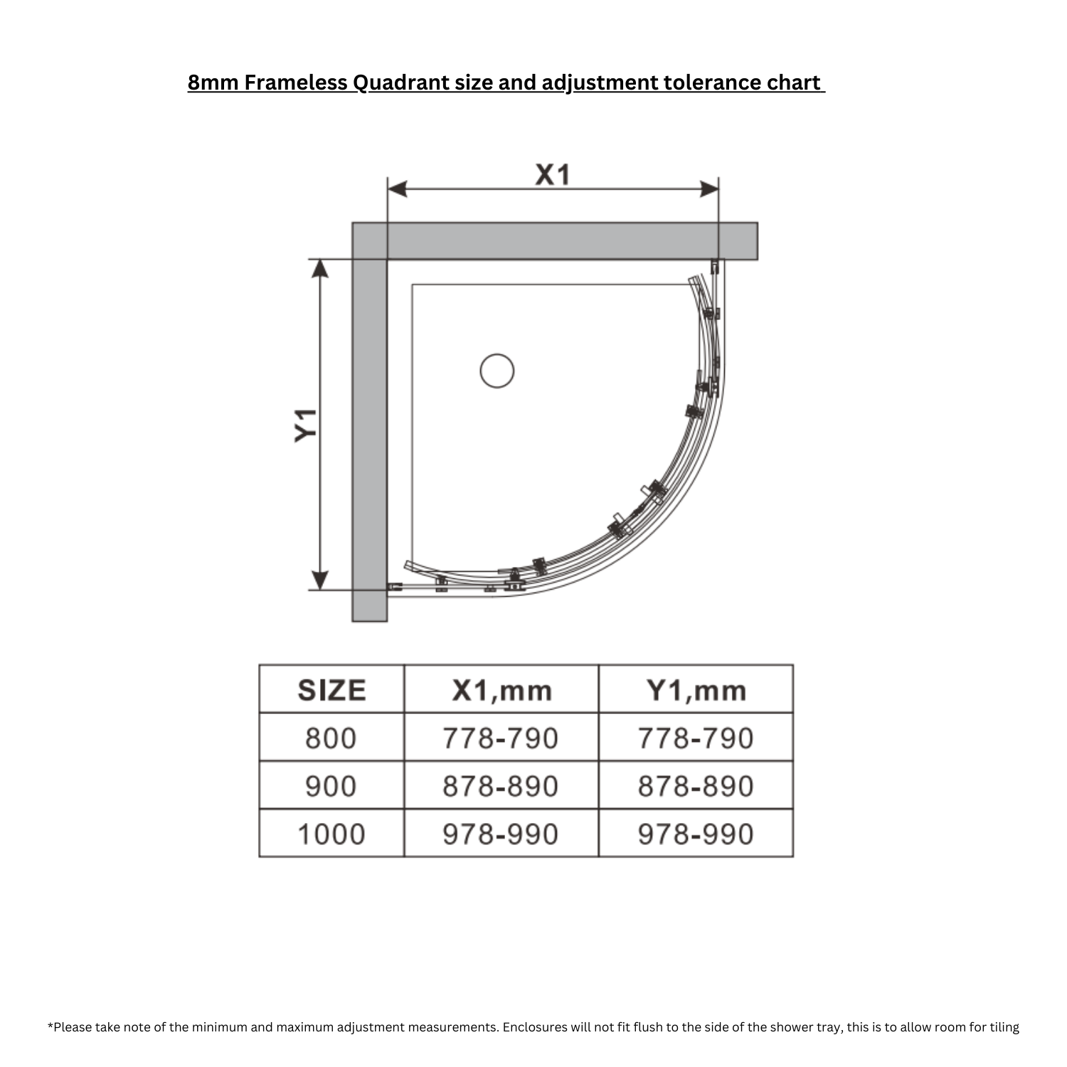 900mm Frameless Quadrant Shower Enclosure Aquila Better Bathrooms