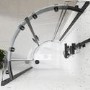 Black 8mm Glass Frameless Quadrant Shower Enclosure with Shower Tray 800mm - Aquila