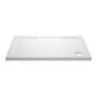 Grade A2 - 1000x800mm Frameless Rectangular Sliding Shower Enclosure with Shower Tray - Aquila