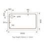 Grade A2 - 1000x800mm Frameless Rectangular Sliding Shower Enclosure with Shower Tray - Aquila