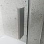 Chrome 8mm Glass Frameless Rectangular Sliding Shower Enclosure with Shower Tray 1000x800mm - Aquila