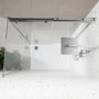 Grade A2 - 1000x800mm Frameless Rectangular Sliding Shower Enclosure with Shower Tray - Aquila