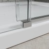 Grade A2 - Chrome 8mm Glass Frameless Rectangular Sliding Shower Enclosure 1200x900mm - Aquila