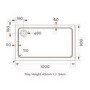 Black 8mm Glass Frameless Rectangular Sliding Enclosure with Shower Tray 1000x800mm - Aquila