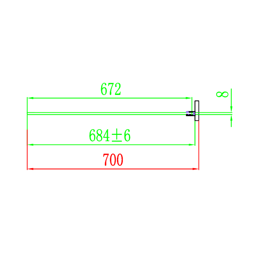 Black 8mm Glass Frameless Rectangular Sliding Shower Enclosure 1000x700mm - Aquila