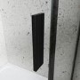 Black 1200x900mm Frameless Rectangular Sliding Shower Enclosure with Shower Tray - Aquila 