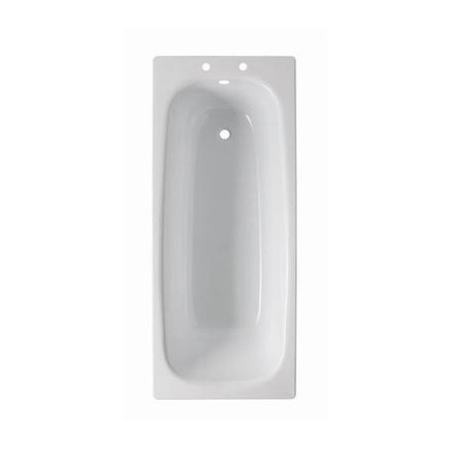 1600 x 700 Colt Single Ended Steel Bath with 2 Tap Holes