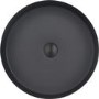 Stainless Steel Black Round Countertop Basin with Tall Mixer Tap - Zorah