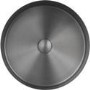 Stainless Steel Grey Round Countertop Basin with Tall Mixer Tap - Zorah