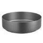 Stainless Steel Grey Round Countertop Basin with Tall Mixer Tap - Zorah