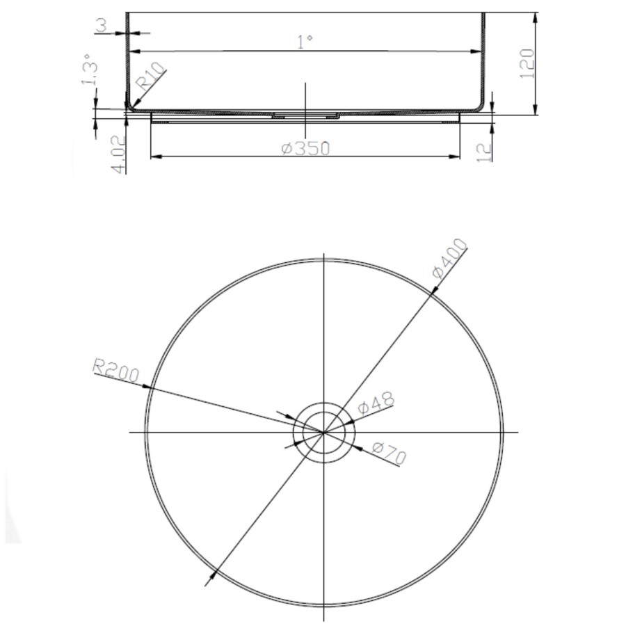 Stainless Steel Grey Round Countertop Basin with Tall Mixer Tap - Zorah