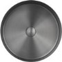 Stainless Steel Grey Round Countertop Basin with Wall Mounted Mixer Tap - Zorah