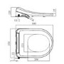Wall Hung Toilet with Smart Bidet Japanese Toilet Seat - Purificare