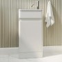410mm White Cloakroom Vanity Unit with Basin - Pendle