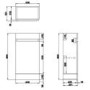 Grade A1 - 410mm White Cloakroom Vanity Unit with Basin - Pendle 