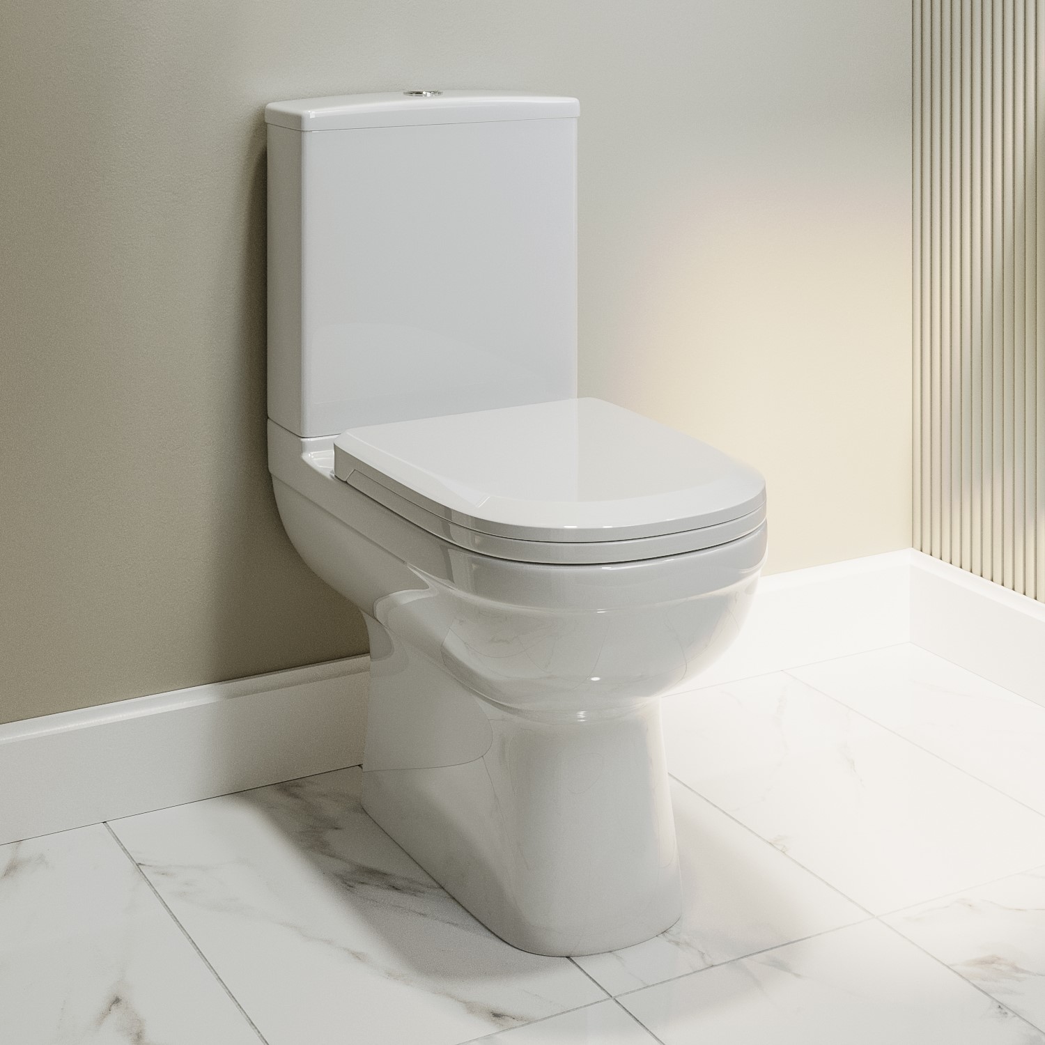 Metro Short Projection Close Coupled Toilet - Bathroom Deal