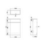 1100mm Light Grey Toilet and Sink Unit with Back to Wall Toilet - Pendle