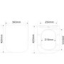 1100mm Light Grey Toilet and Sink Unit with Back to Wall Toilet - Pendle
