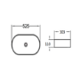 800mm Dark Grey Freestanding Countertop Vanity Unit with Basin - Pendle
