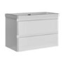 800mm White Wall Hung Vanity Unit with Basin - Pendle