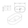 800mm Dark Grey Wall Hung Countertop Vanity Unit with Basin - Pendle 