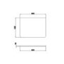 Grade A1 - 600mm White Wall Hung Countertop Vanity Unit with Basin - Pendle