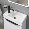 Grade A2 - 460mm White Cloakroom Freestanding Vanity Unit with Basin - Sion