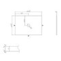650mm White Traditional Freestanding Vanity Unit with Basin and Chrome Handles - Kentmere