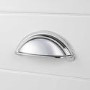 Grade A2 - 650mm White Traditional Freestanding Vanity Unit with Basin and Chrome Handles- Kentmere