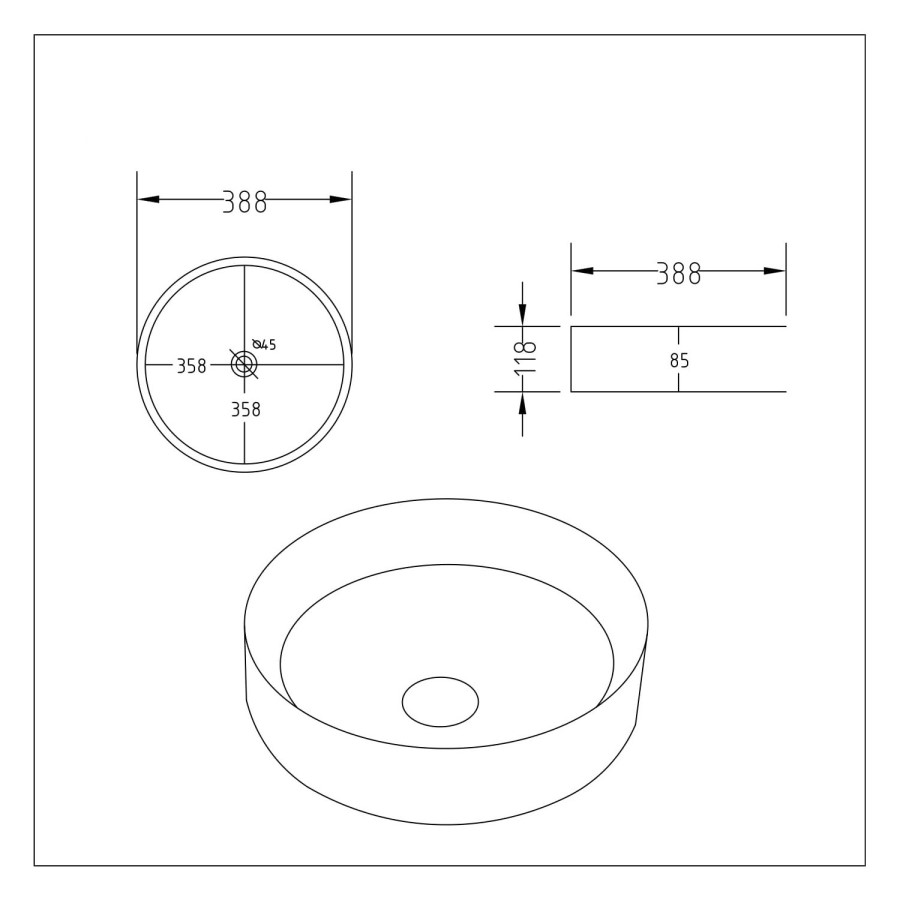 Grade A2 - 650mm White Traditional Freestanding Vanity Unit with Basin and Chrome Handles- Kentmere